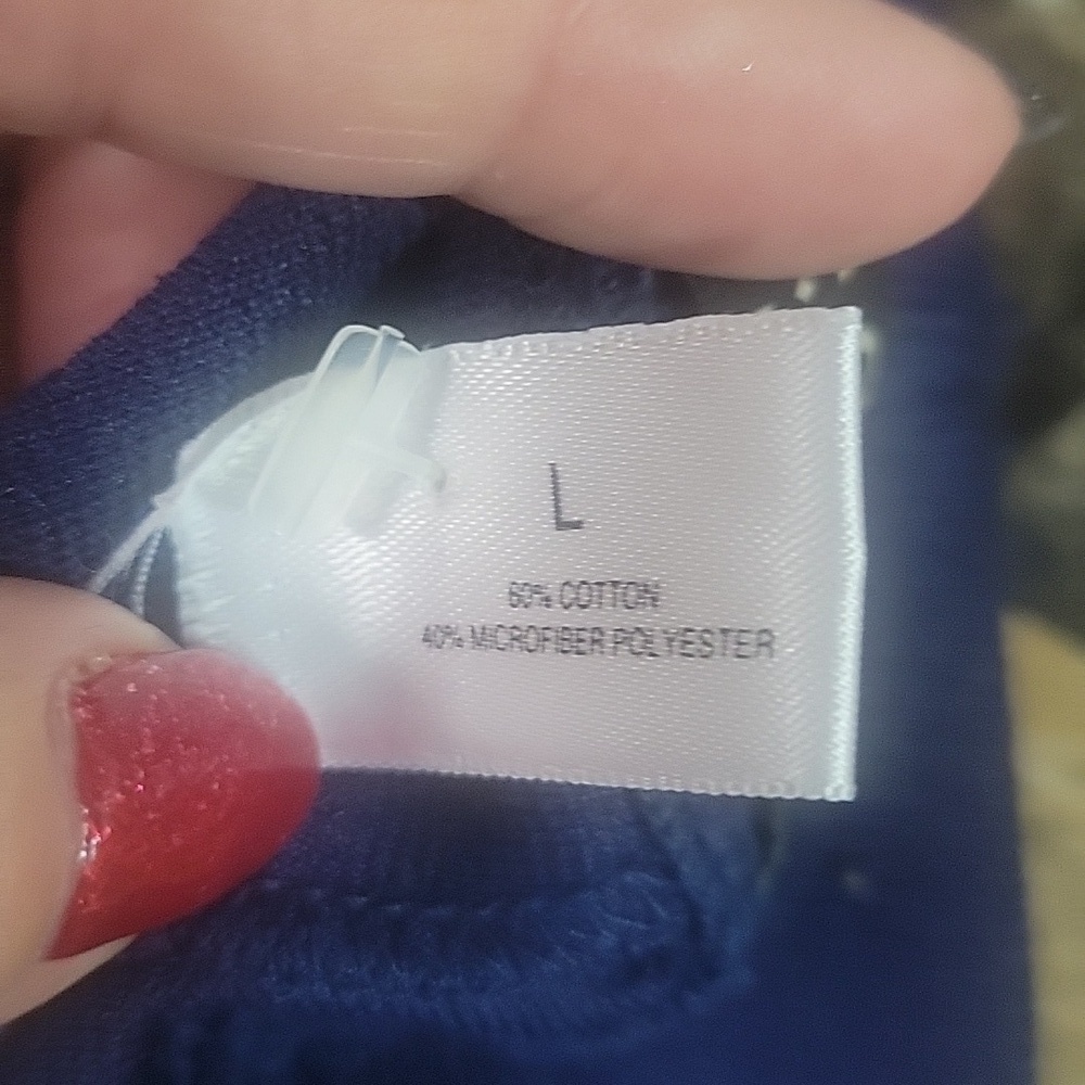St. Croix Men's Navy Knit Drawstring Pants, Made In The USA. Size L - Picture 3 of 5